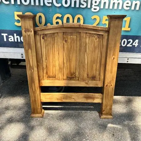 Twin Rustic Wood Headboard