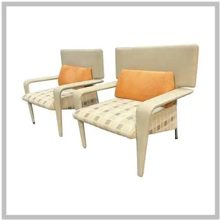 Ii Loft Italian Mind Lounge Armchairs, Pair