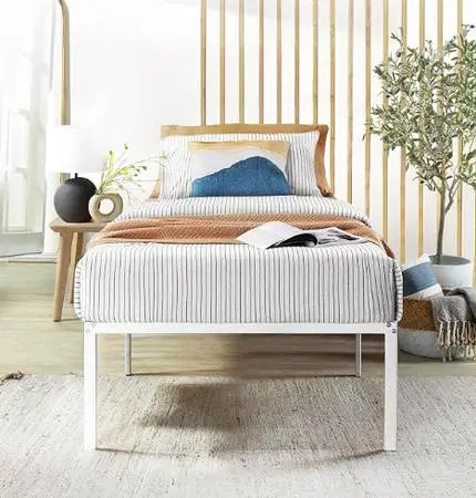 Metal Bed Frame | Twin | White