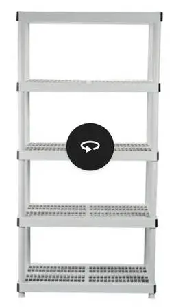 HDX 5-Tier Plastic Shelf