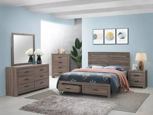 New queen or king platform bed frame with 2 color options