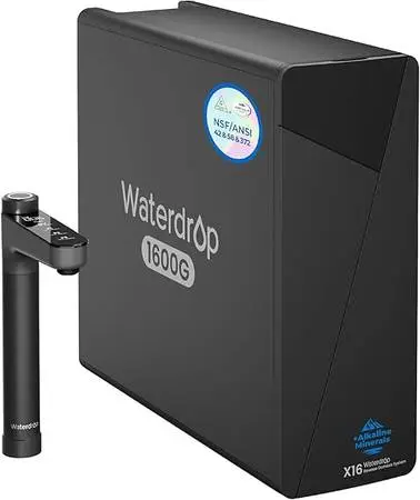 Waterdrop X16 Black Tankless Reverse Osmosis System