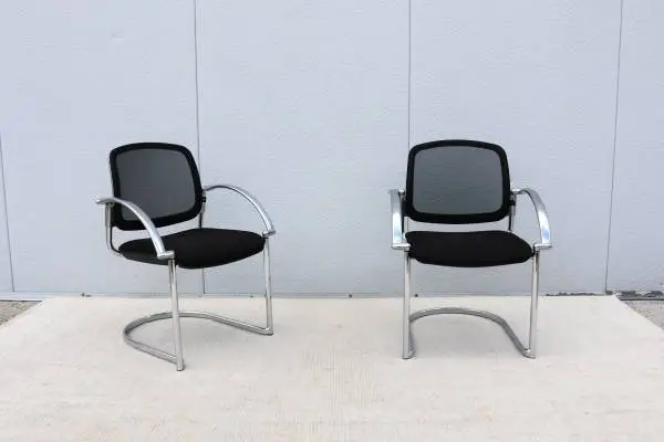 Minimalist Topstar Open 30 Stacking Guest Chairs Made in Germany, Pair