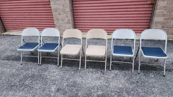Lot of (6) Metal Folding Chairs