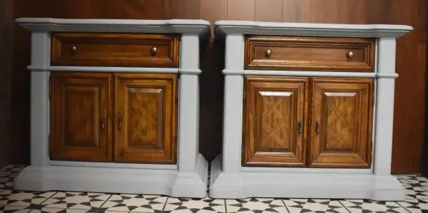 Solid Hardwood STANLEY Nightstands chalk painted