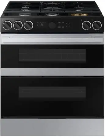 *Brand New* Samsung Bespoke 30” Dual Fuel Range – 5 Burners