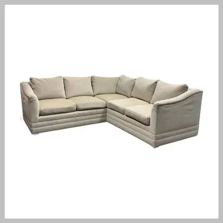 Kravet Custom Chenille Two Piece Sectional. Estimate Price: $11,300