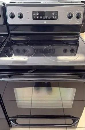 STOVE GLASS TOP GRAY GE