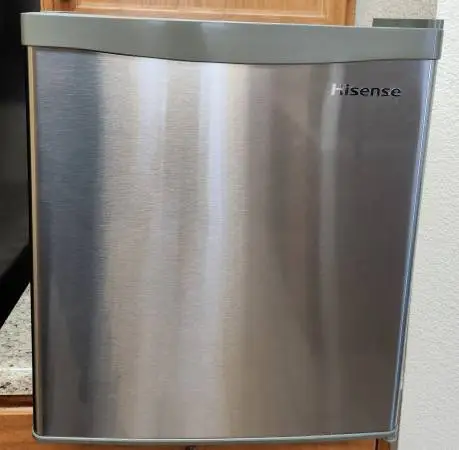 Like New Stainless steel mini bar fridge