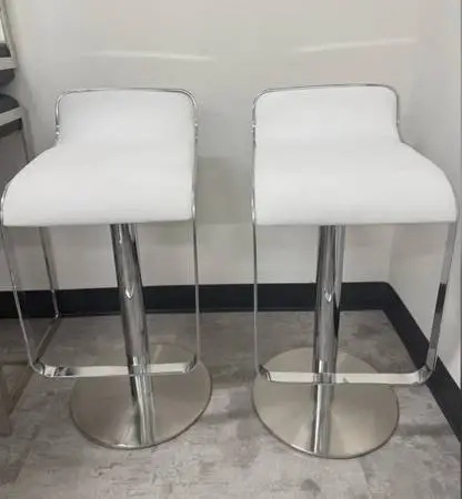 Lem Adjustable Bar Stools For Bar or Counter Height - 2 Available