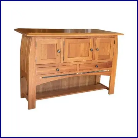 Simply Amish Aspen Large Open Sideboard