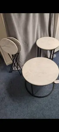 Marble top tables
