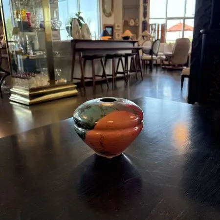 Christopher Heede Signed Raku Vase - 8X6H