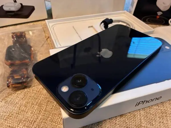 iPhone 13 128GB with Airpods, Apple Watch and accessories.