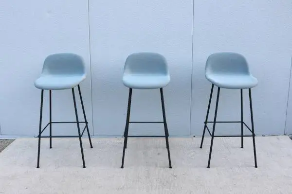 Danish Modern Iskos-Berlin for Muuto Fiber Bar Stools - Set of 3