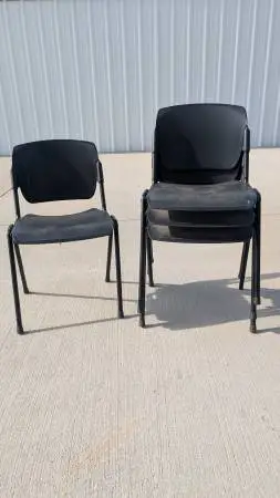 Set of Four Stacking Chairs