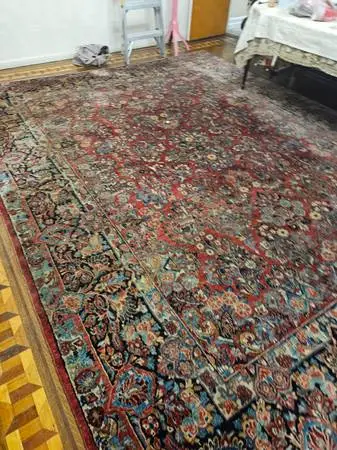 Large 10x14 Antique handknotted persian rug