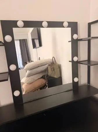 Black vanity perfect condition lights on!