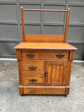 Victorian Eastlake Washstand