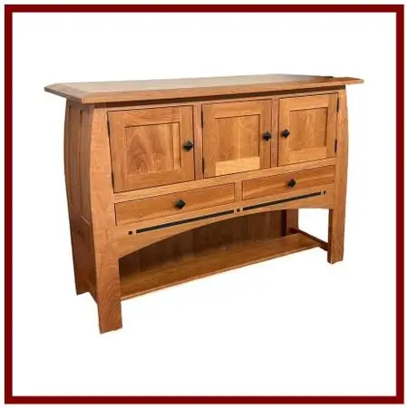 Simply Amish Aspen Open Sideboard
