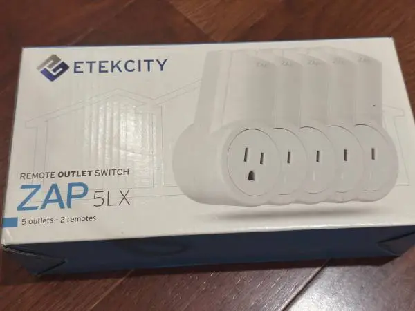 Brand new, Etekcity ZAP 5LX Remote Outlet Switch 5 Outlets and 2 Remot