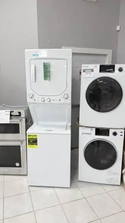 24IN WIDE STACKABLE WASHER & DRYER NEW & USED