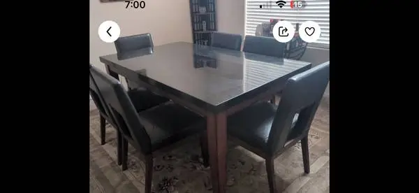 Dining Table with 6 chairs