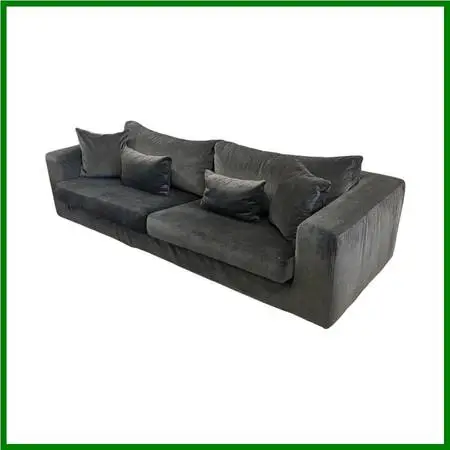 Limn Italia Charcoal Gray Sofa