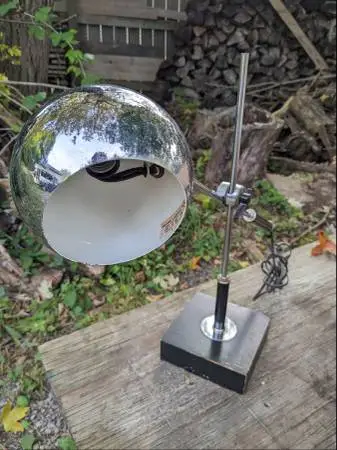 Sonneman MCM Eyeball Desk Lamp Chrome
