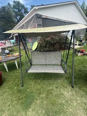 Outdoor Patio Swing with Canopy