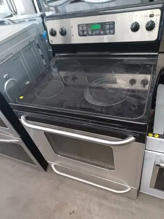 GE ELECTRIC STOVE GLASS BLACK COLOR