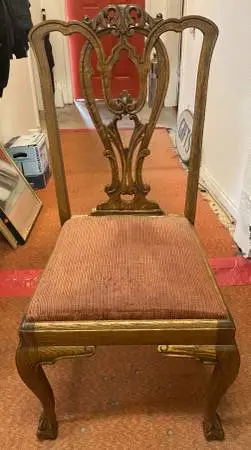 VINTAGE CHIPPENDALE CHAIR