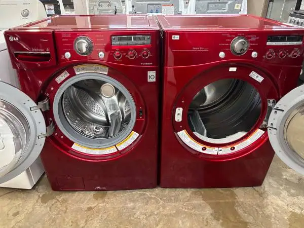 RED LG Washer & Dryer Set