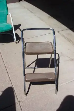 Brown step stool