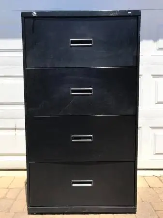 4 Drawer Locking Lateral Filing Cabinet