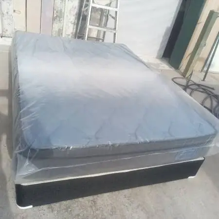 New queen pillowtop mattress and box spring