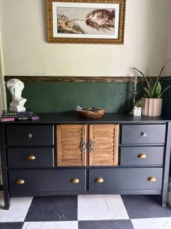 Refinished Two Tone Credenza