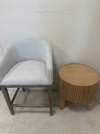 Chair and table