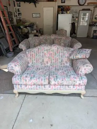 Couch and love seat coffee table and more