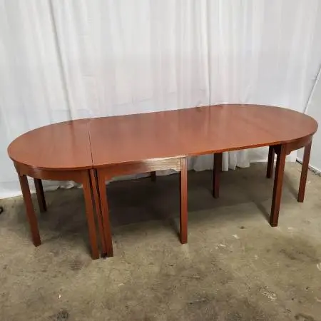 Vintage Danish Modern Modular Dining/12 Banquet Table