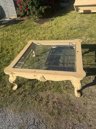 Elegant Solid Wood Coffee Table