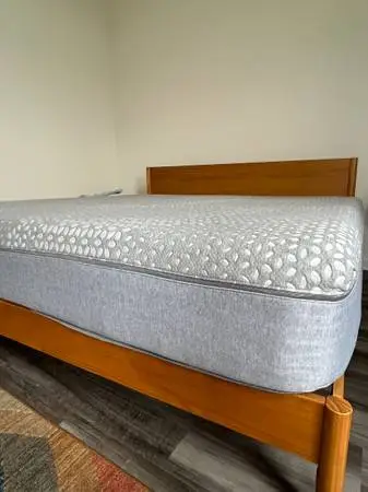 King Sealy mattress and bed frame (2 years old)