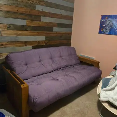 Very nice exspensive futon solid oak very sturdy