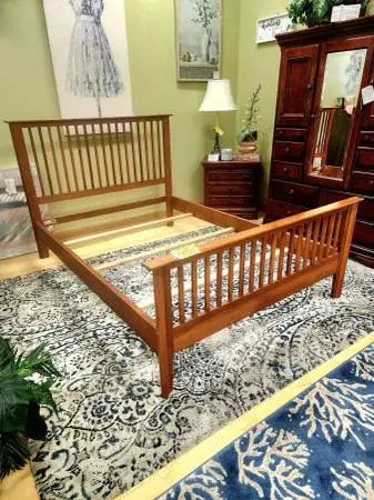 Nadeau Full Cherry Bed Frame-NOW