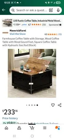 Coffee table/ storage