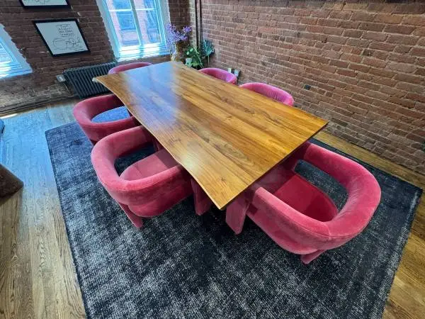 STUNNING Live Edge Teak Dining Table (From The Source Kali) 80x40