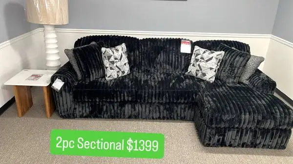 2pc Modular Sectional in Black $1399