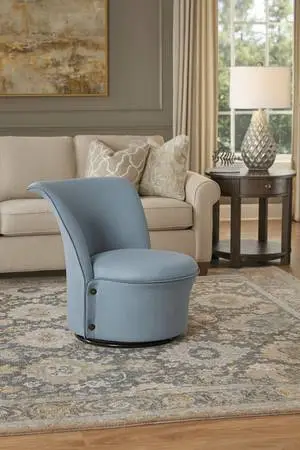 Plush Blue Chair