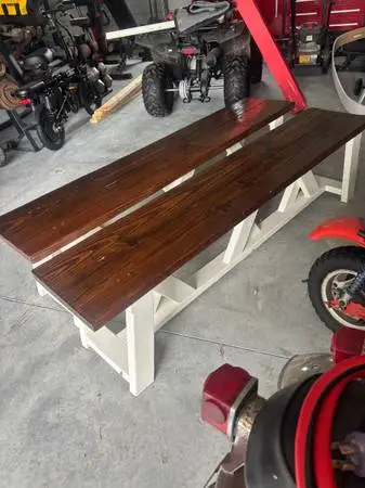 Homemade Wooden benches