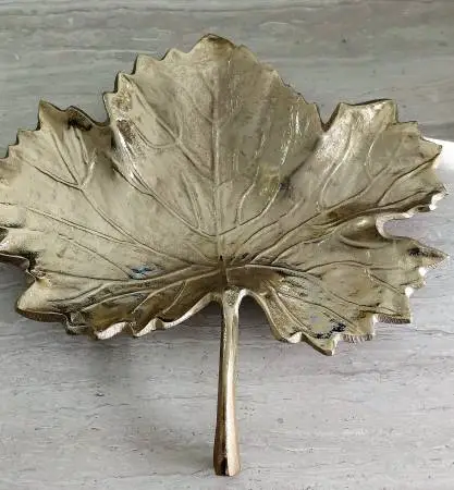Gold Metal Leaf Tray